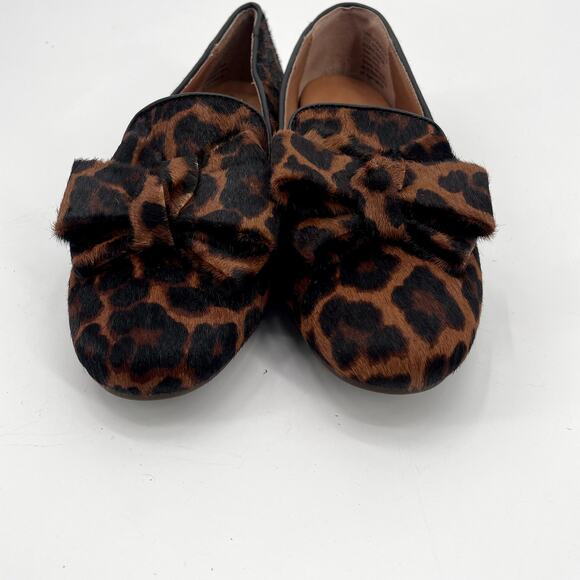 GENTLE SOULS by Kenneth Cole Eugene Ribbon Bow Leopard Loafers // 7 - Picture 4 of 9